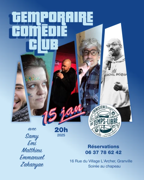Affiche Temporaire Comédie Club