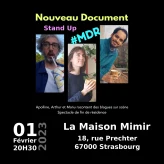 Affiche spectacle Nouveau Document à La Maison Mimir à Strasbourg